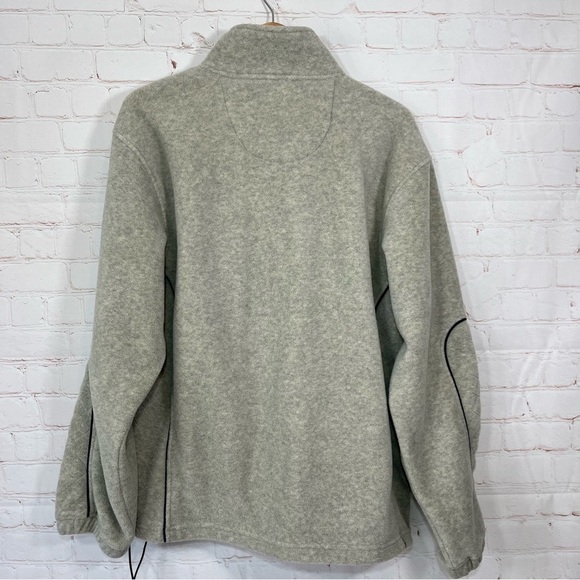 Vintage Arrow Blue Jeans Co Jacket Mens Large Gray Fleece 1/4 Zip Pullover - Picture 11 of 16